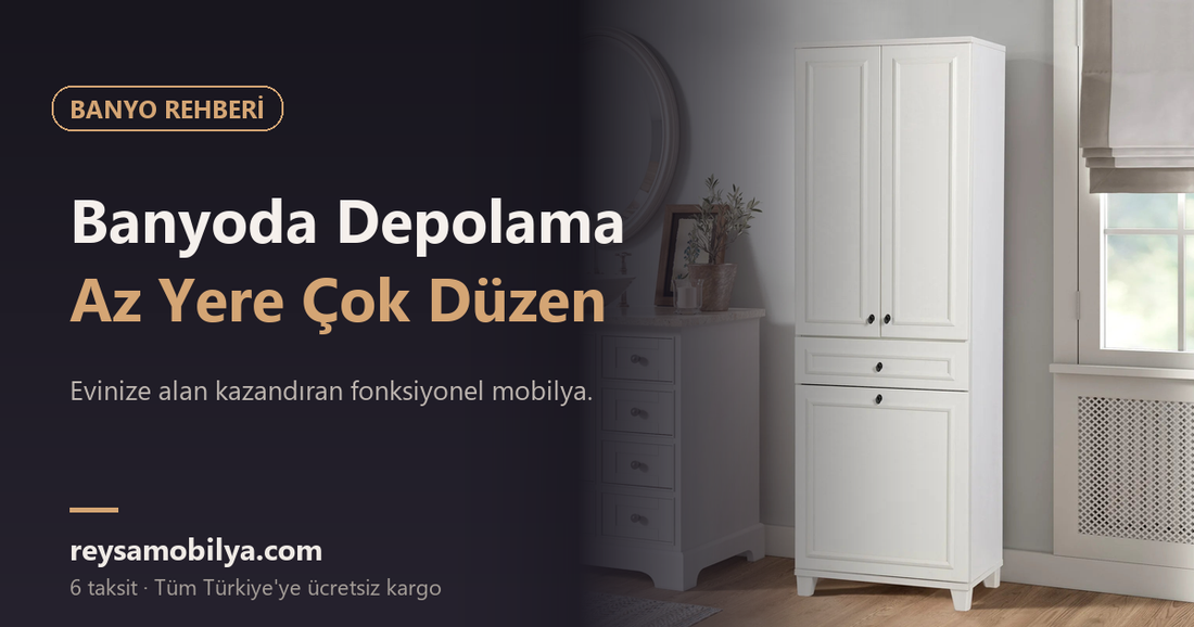Banyoda depolama çözümleri - Reysa Mobilya