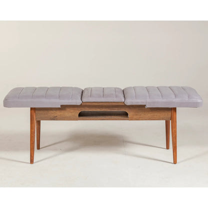 Sembol Bench Ceviz Soho Gri görsel 4