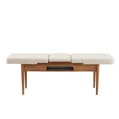 Sembol Açılır Masa Takımı Ceviz Krem 70x110 (1 Masa + 1 Bench + 4 Sandalye) - görsel 5