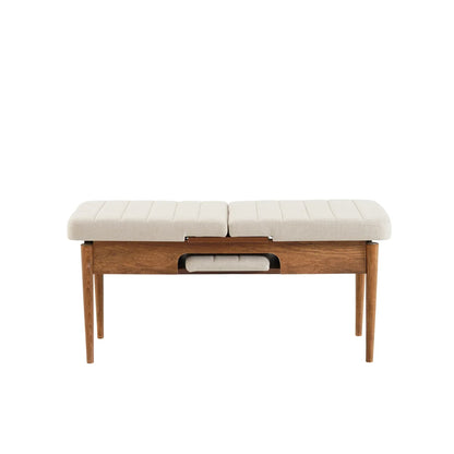 Sembol Açılır Masa Takımı Ceviz Krem 70x110 (1 Masa + 1 Bench + 4 Sandalye) - görsel 6