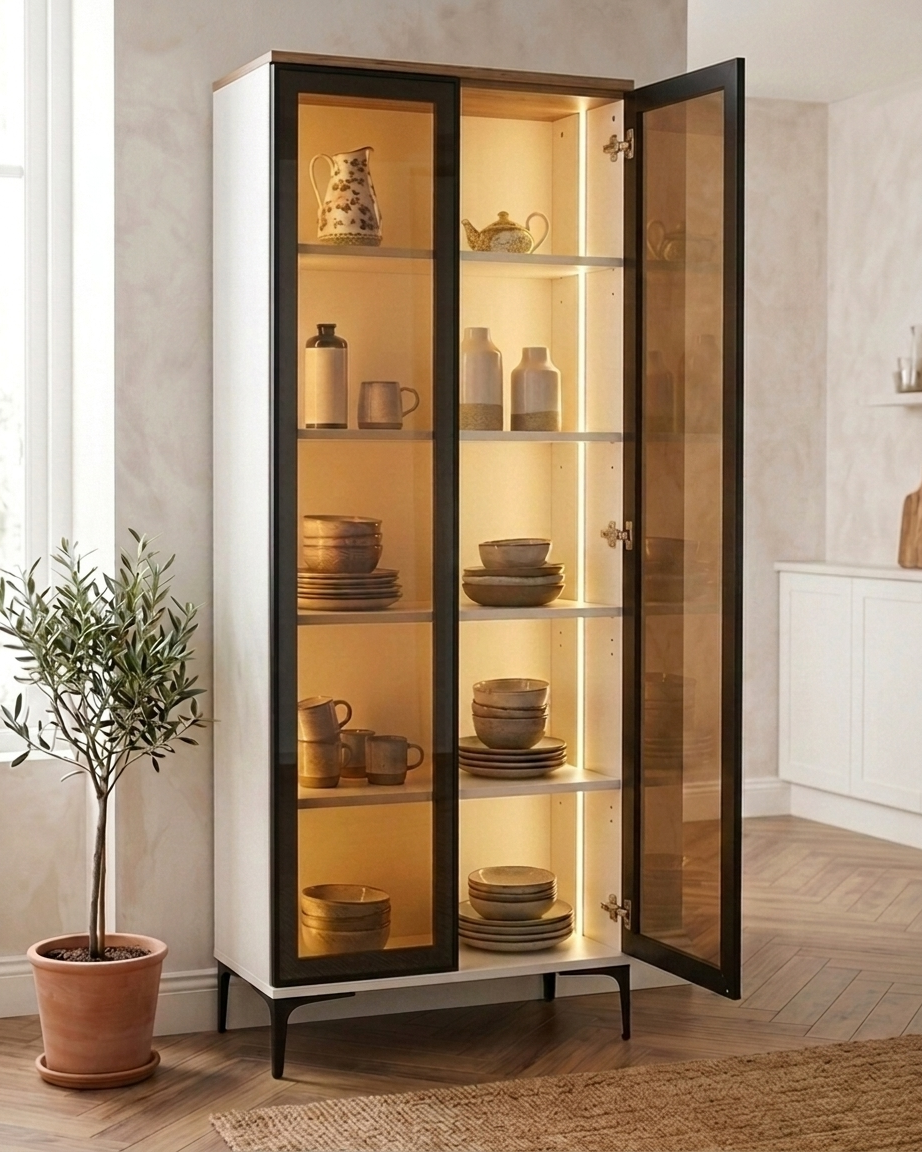 700 Ledli Çift Kapaklı Dolap