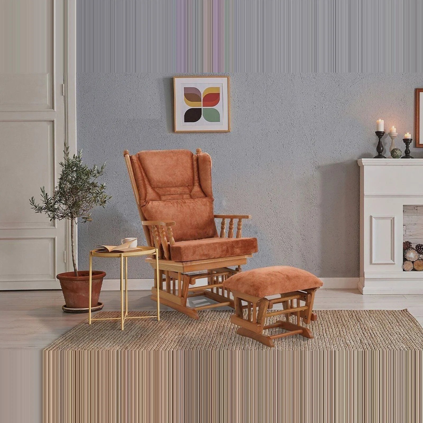 Relax Sallanan Sandalye Turuncu görsel 6
