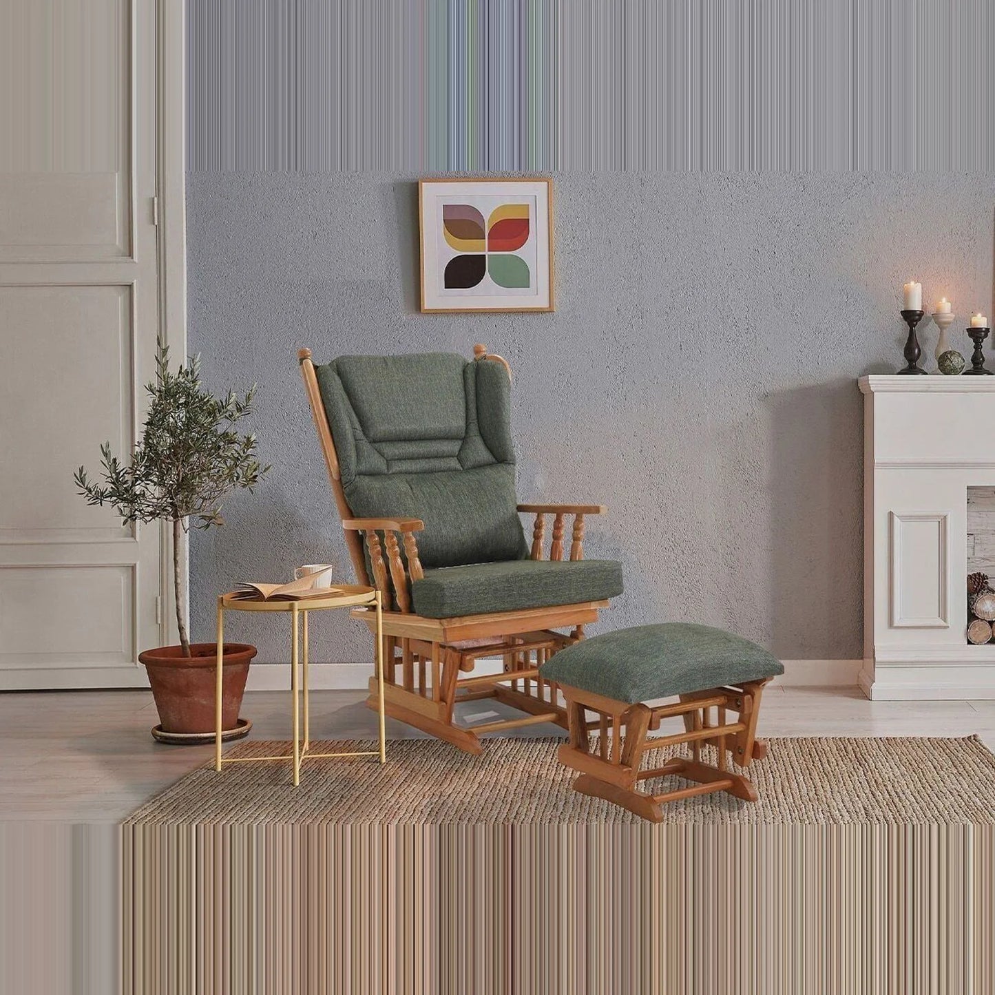 Relax Sallanan Sandalye Yeşil görsel 6