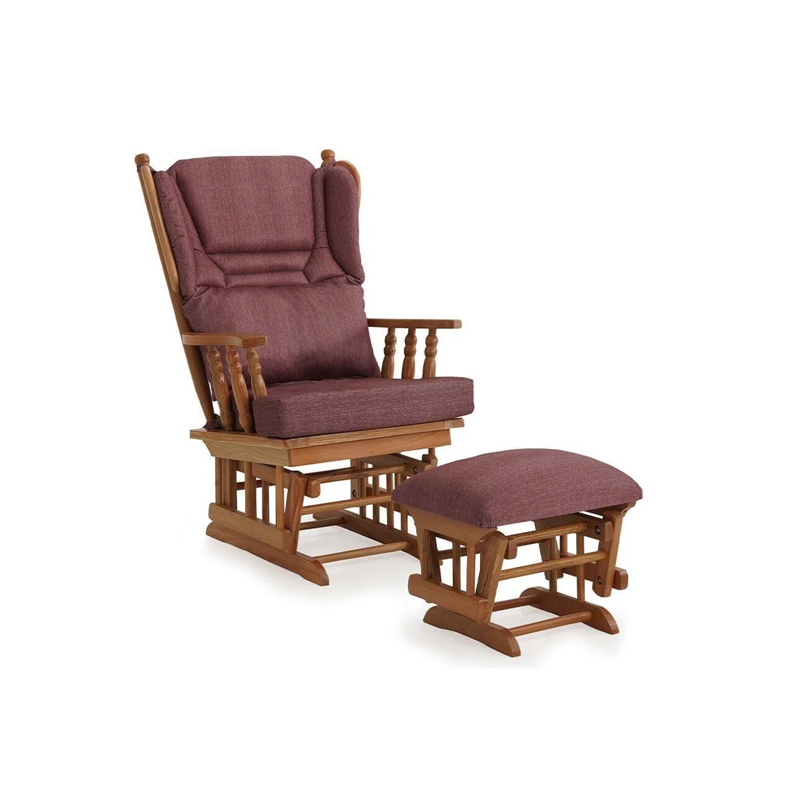 Relax Sallanan Sandalye Bordo görsel 4