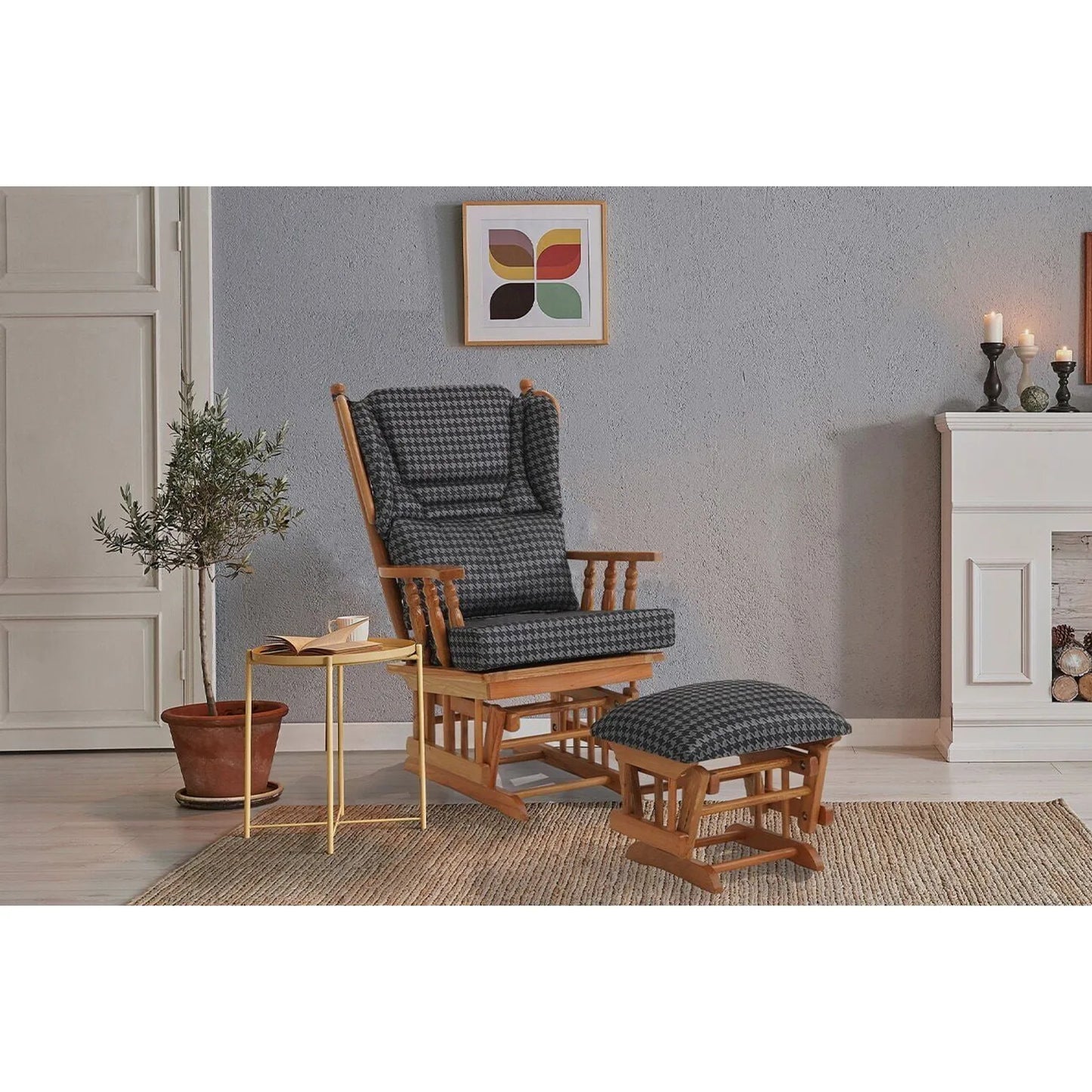 Relax Sallanan Sandalye Kaz Antrasit görsel 2