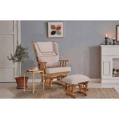 Relax Sallanan Sandalye Krem görsel 2