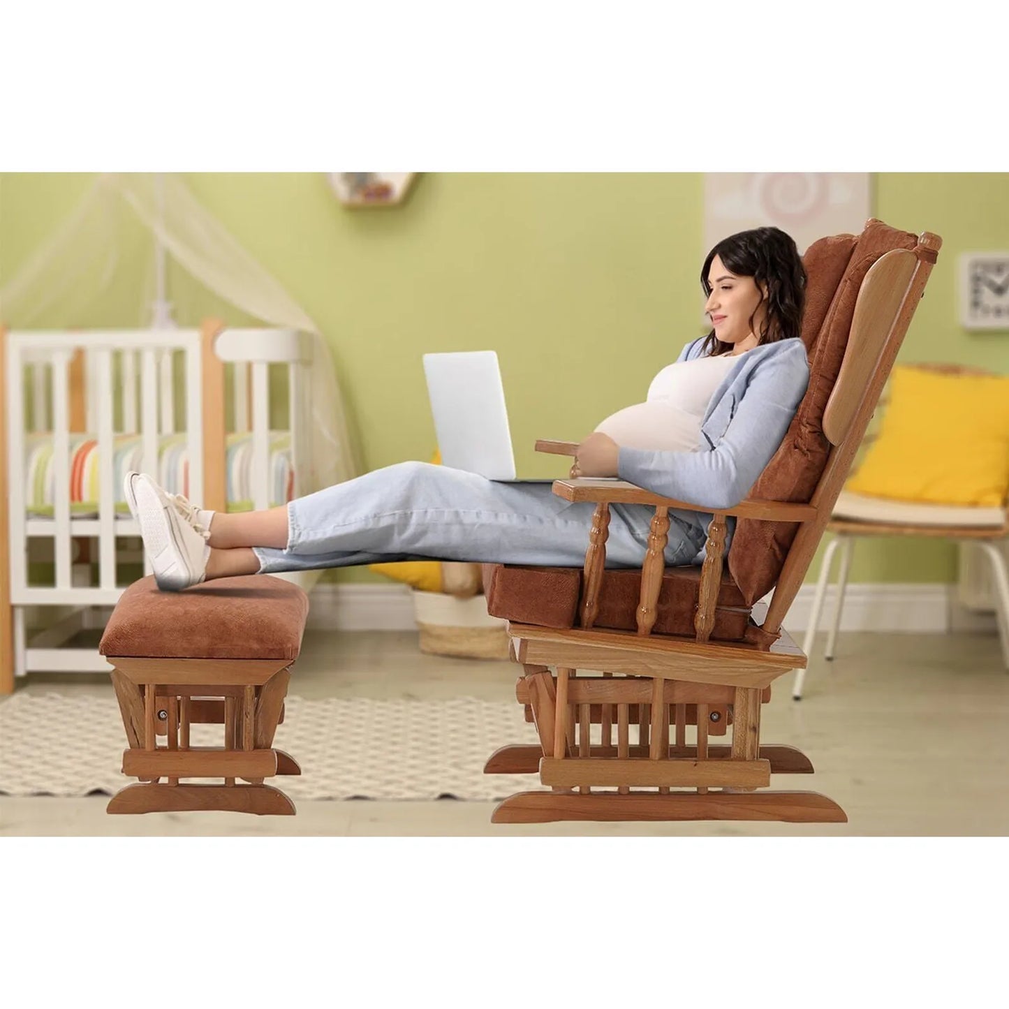 Relax Sallanan Sandalye Turuncu görsel 3