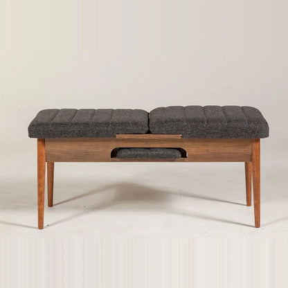 Sembol Bench Ceviz Antrasit görsel 5