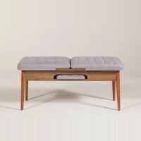 Sembol Bench Ceviz Soho Gri