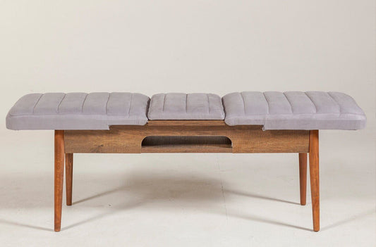Sembol Bench Ceviz Soho Gri