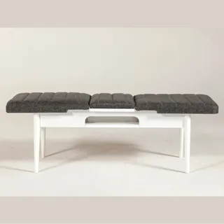 Sembol Bench Beyaz Antrasit, görsel 1