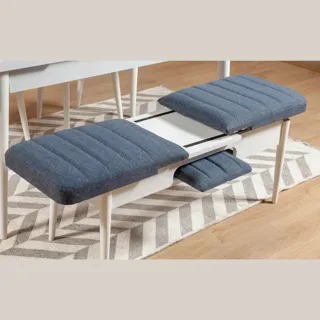 Sembol Bench Beyaz Lacivert görsel 2, görsel 2